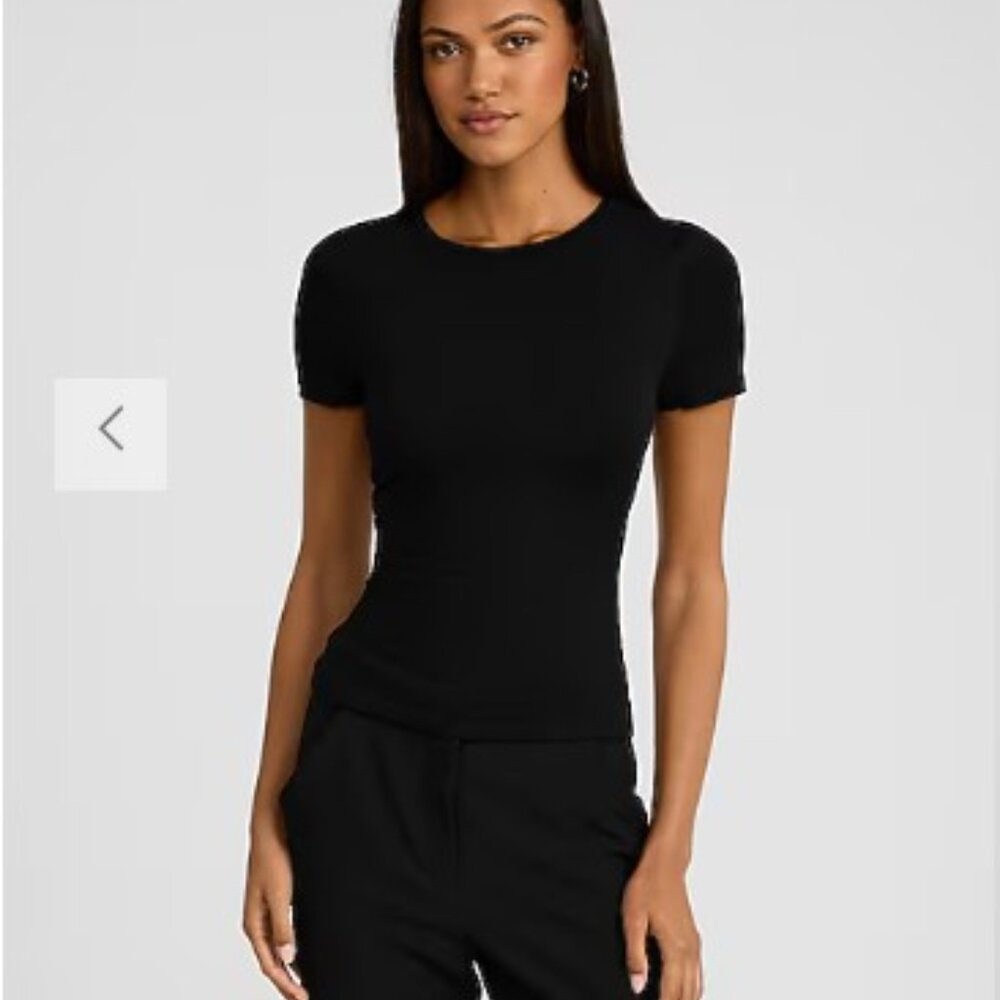 Express Black Short Sleeve Tee
